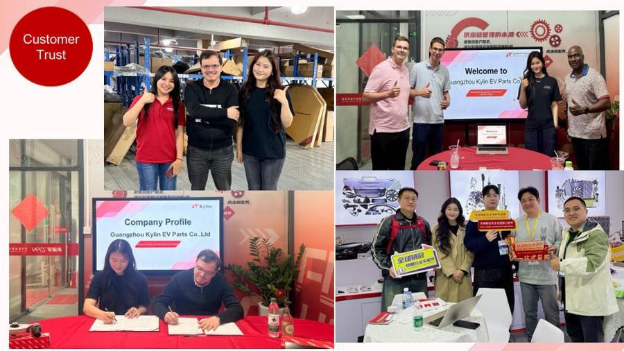 Kylin EV Parts customer meeting and cooperation